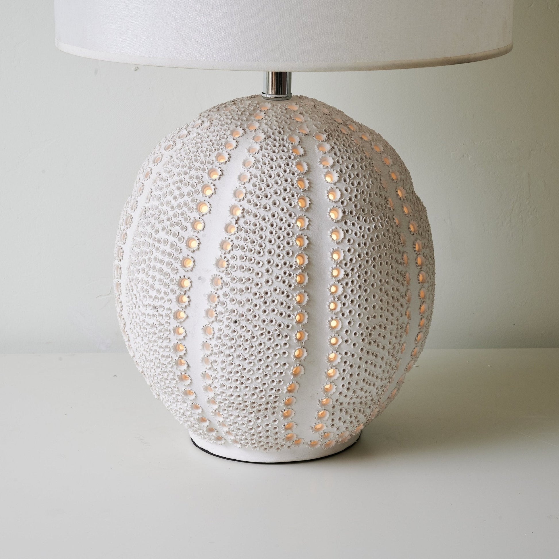 Urchin Textured Ceramic Table Lamp - Blowlighting