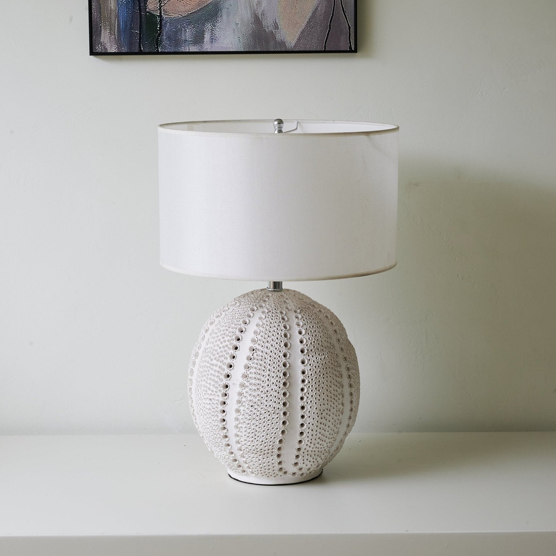 Urchin Textured Ceramic Table Lamp - Blowlighting