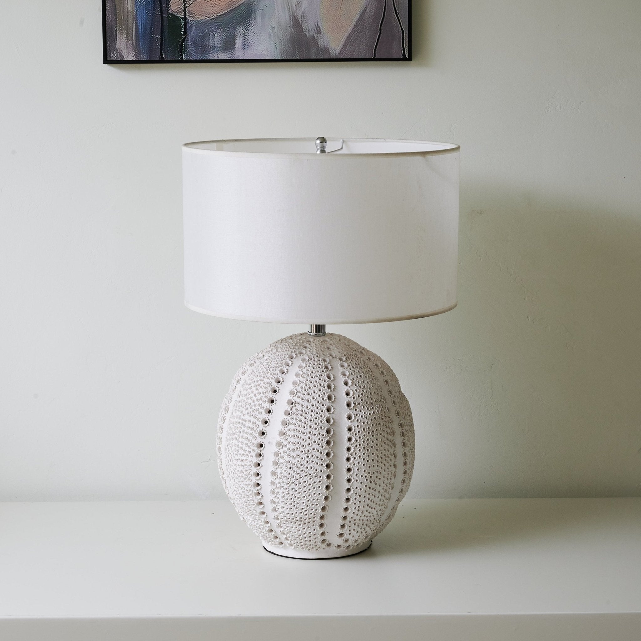Urchin Textured Ceramic Table Lamp - Blowlighting