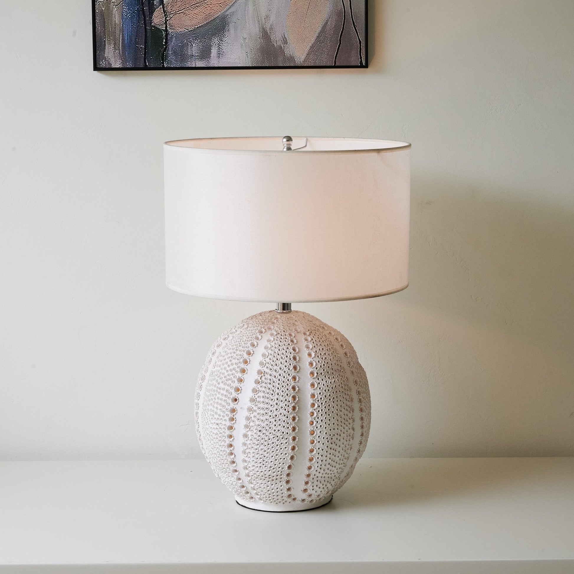 Urchin Textured Ceramic Table Lamp - Blowlighting