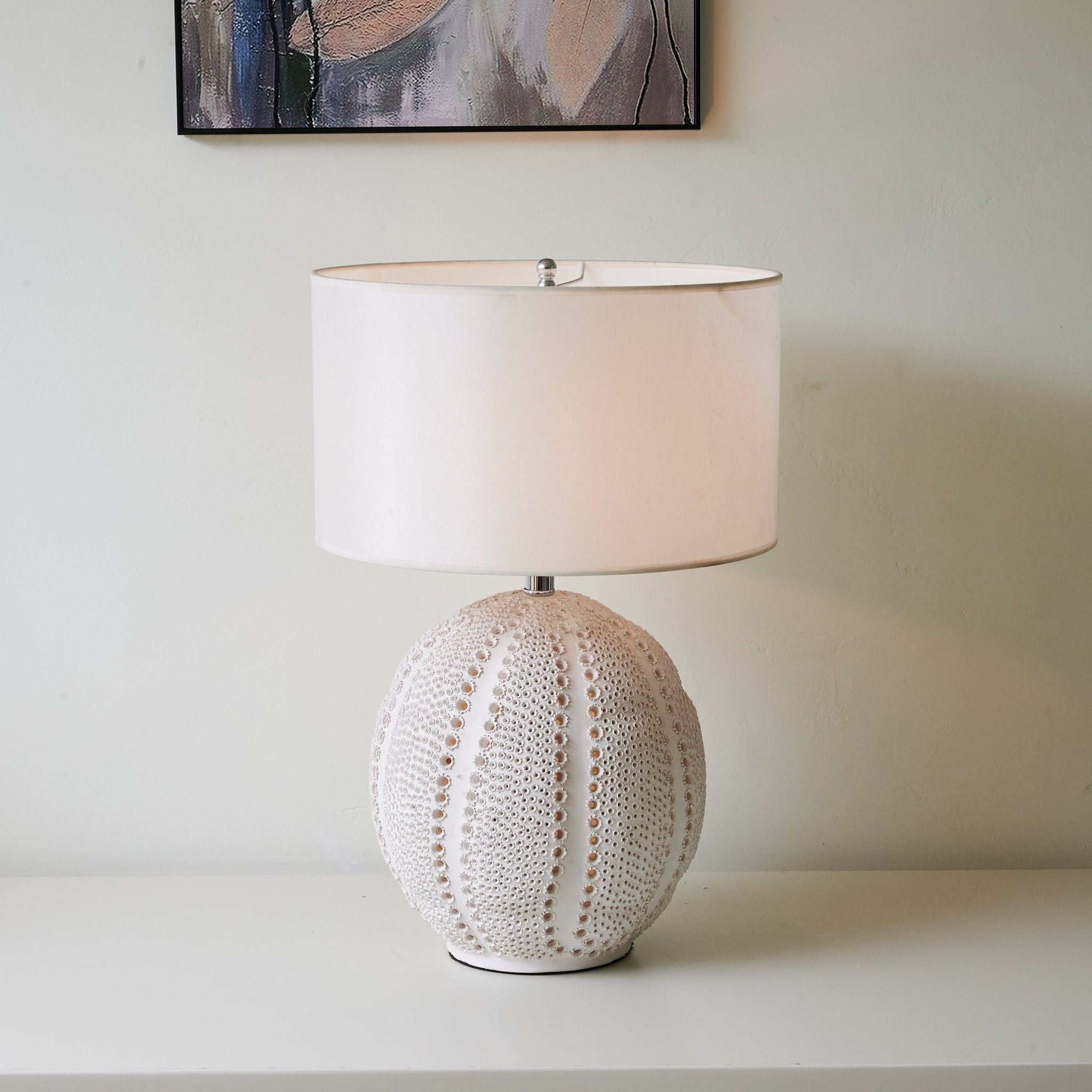 Urchin Textured Ceramic Table Lamp - Blowlighting