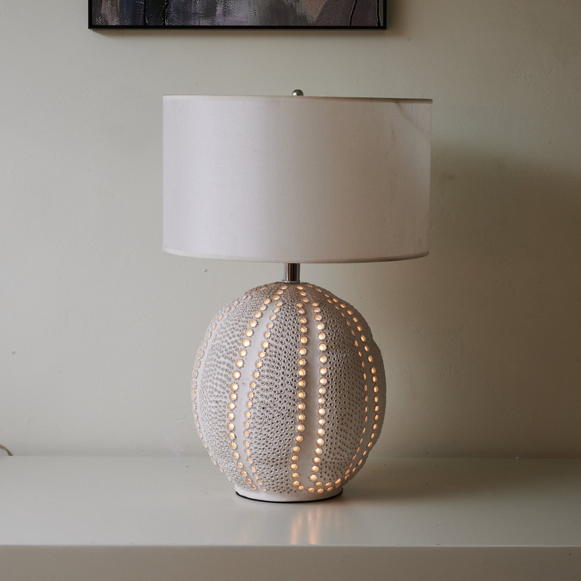 Urchin Textured Ceramic Table Lamp - Blowlighting