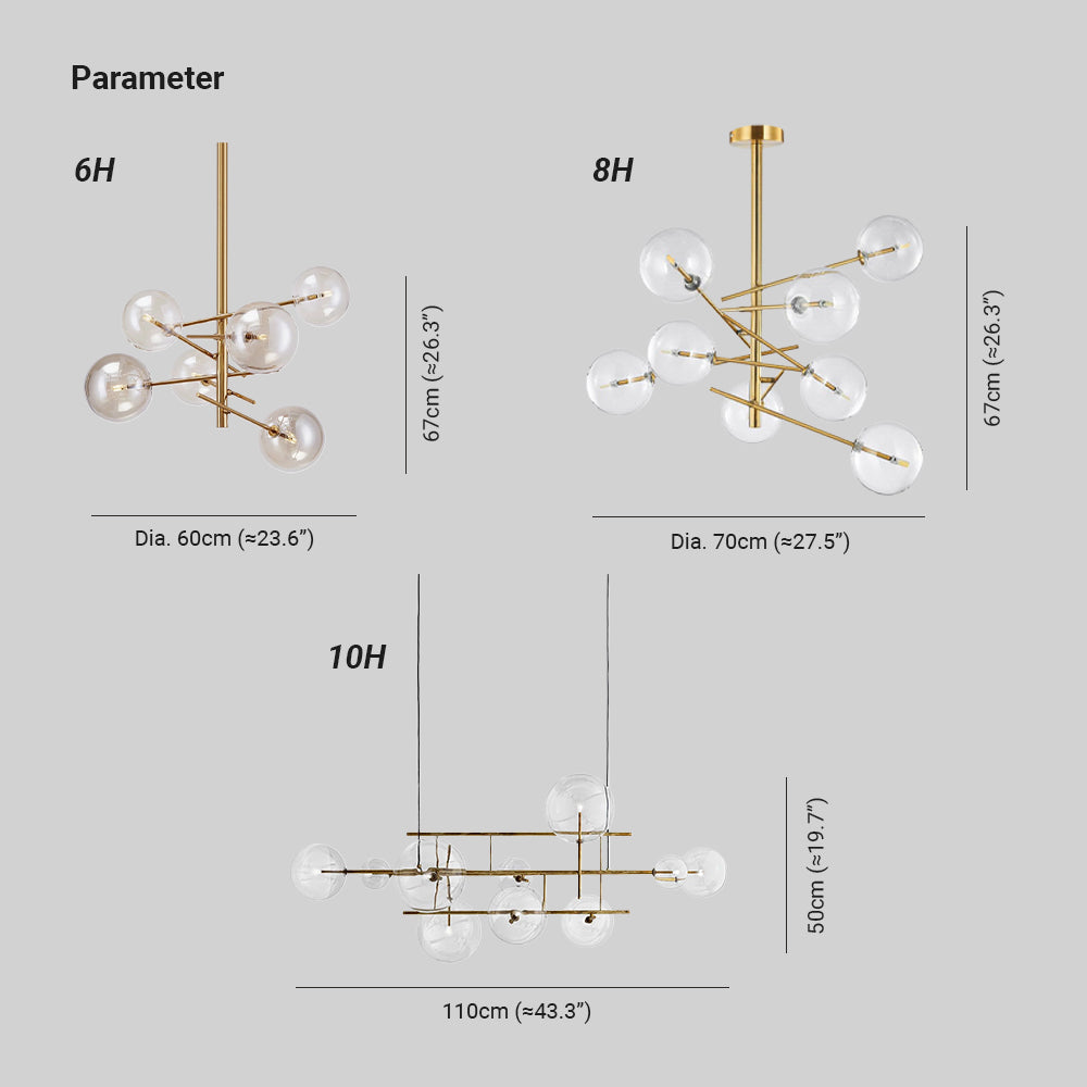 Lustra Chandelier LED Clear Crystal