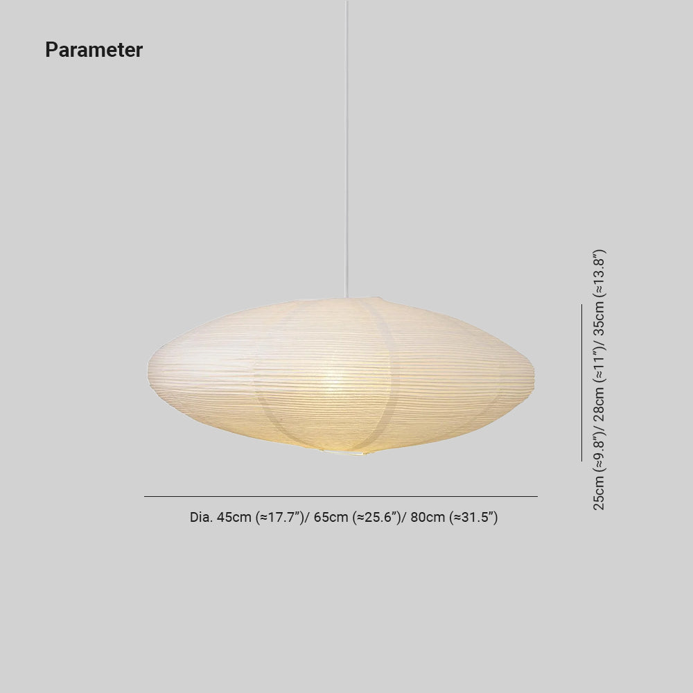 Orba Washi Paper 15A Pendant Light