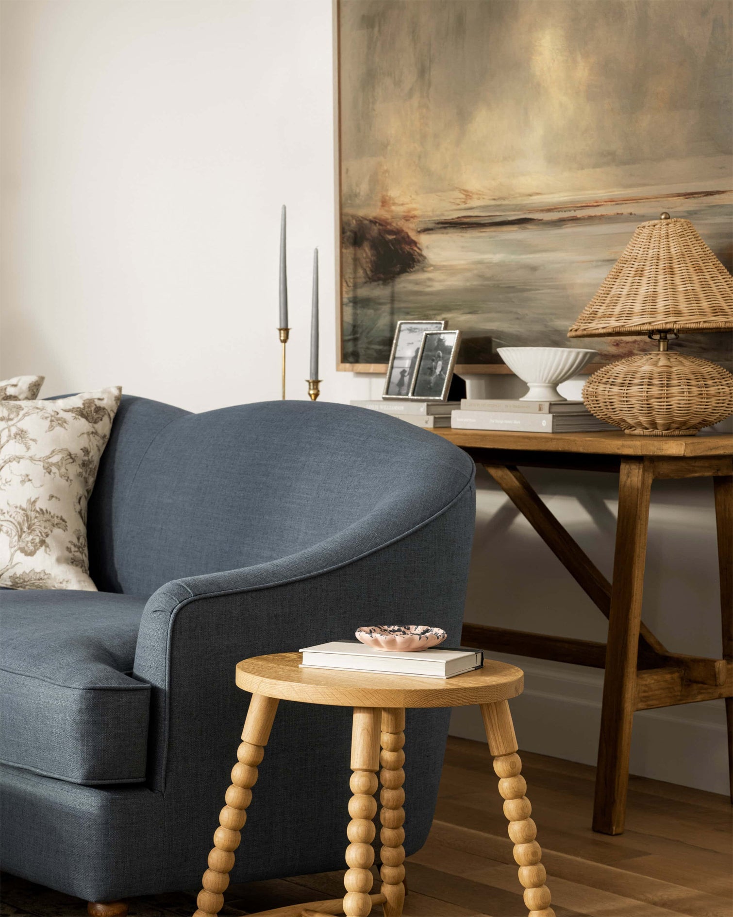 Bobine Rustic Rattan Table Light