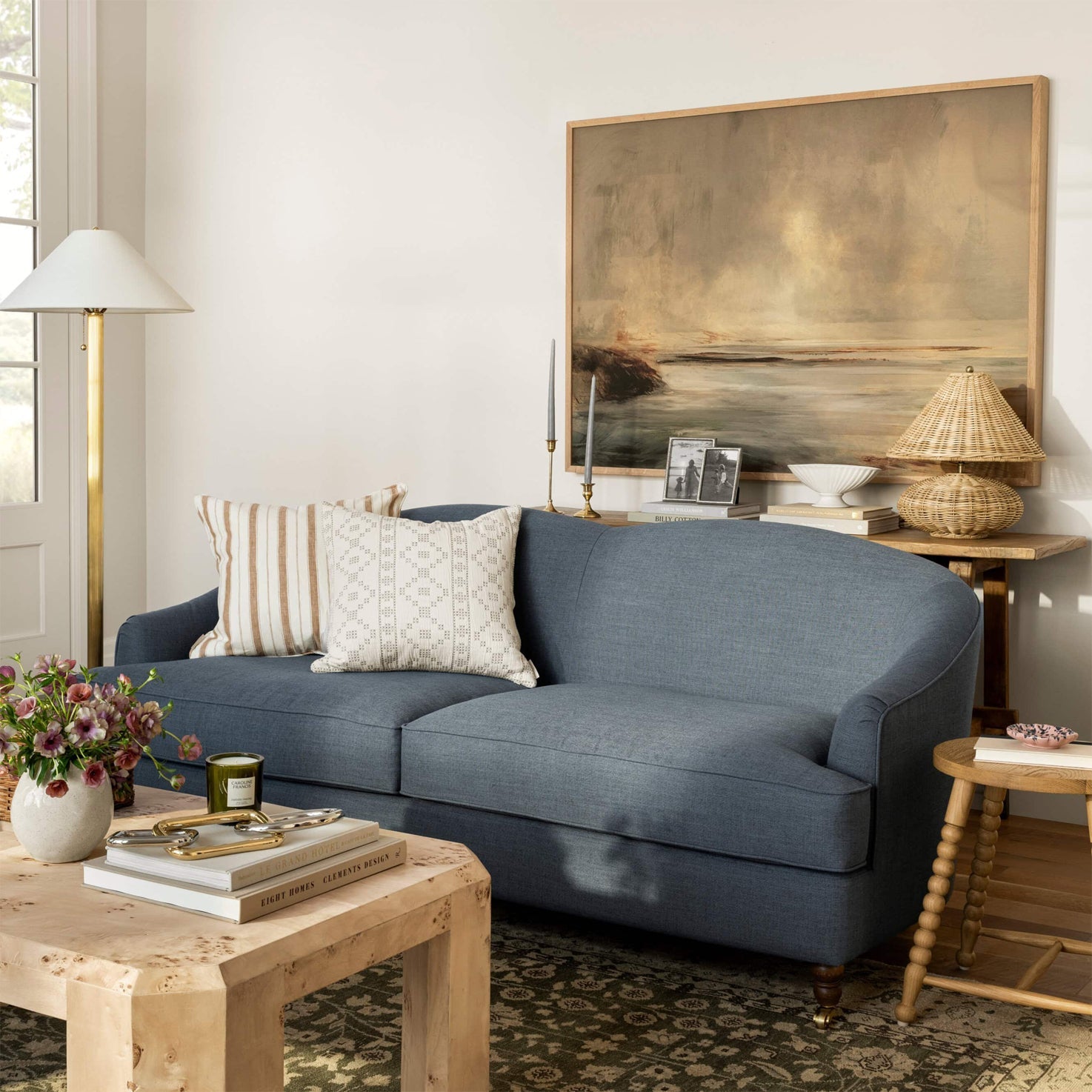 Bobine Rustic Rattan Table Light