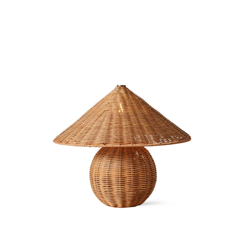 Bobine Rustic Rattan Table Light