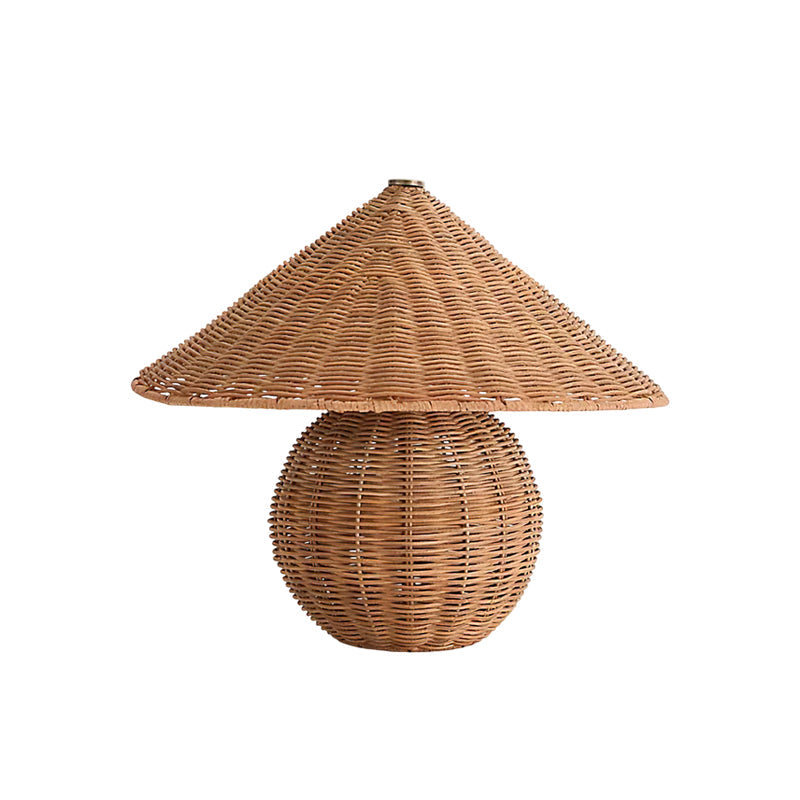 Bobine Rustic Rattan Table Light