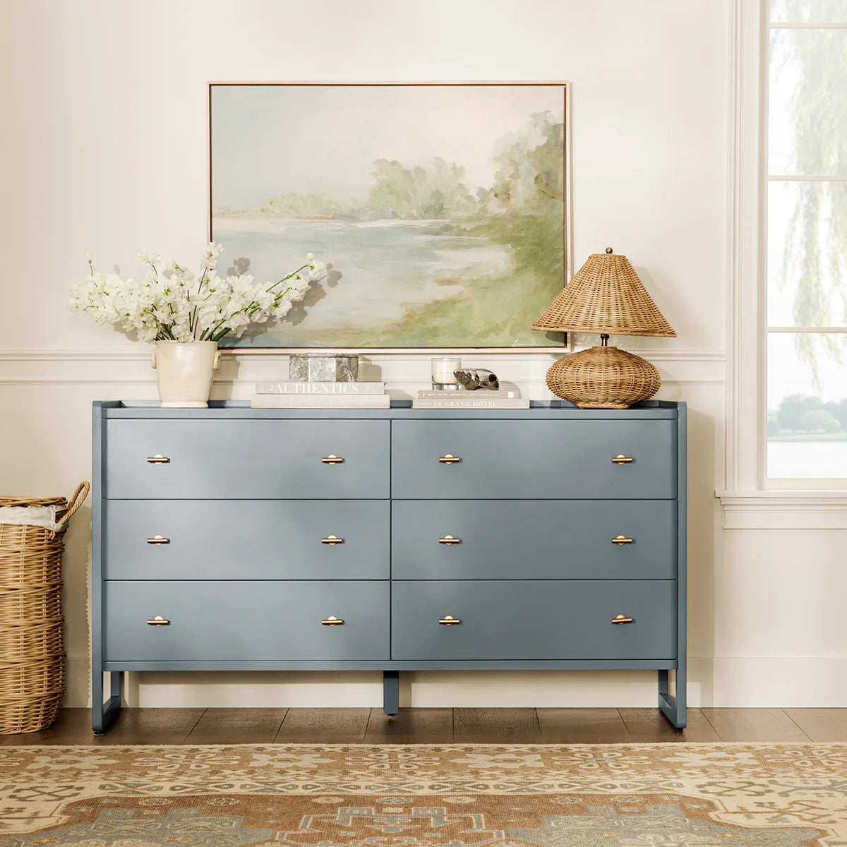 Bobine Rustic Rattan Table Light