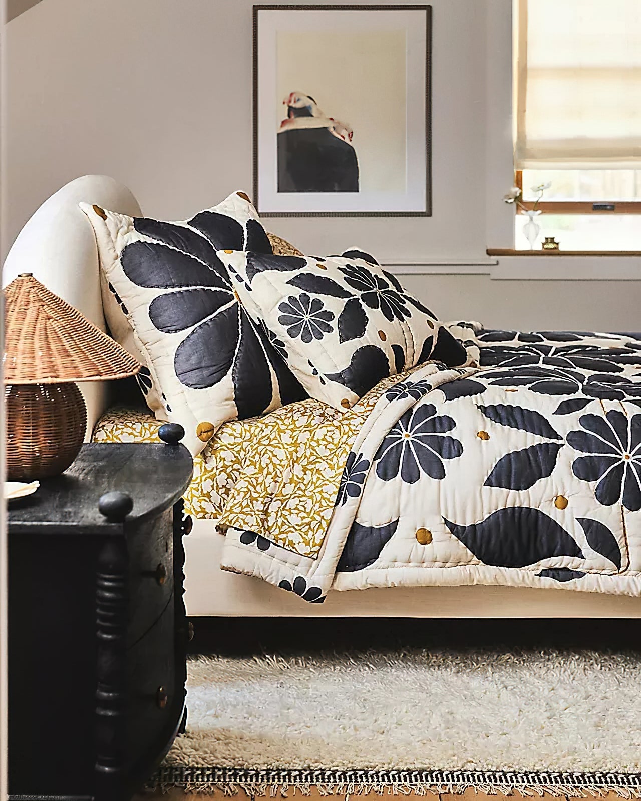 Bobine Rustic Rattan Table Light