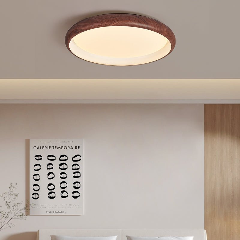 Valencia Walnut Ceiling Light - Blowlighting