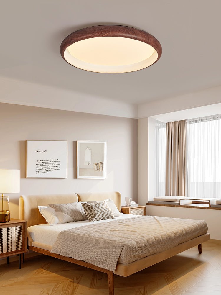 Valencia Walnut Ceiling Light - Blowlighting