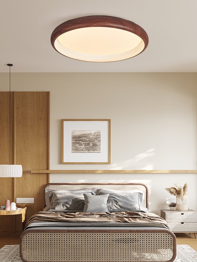 Valencia Walnut Ceiling Light - Blowlighting