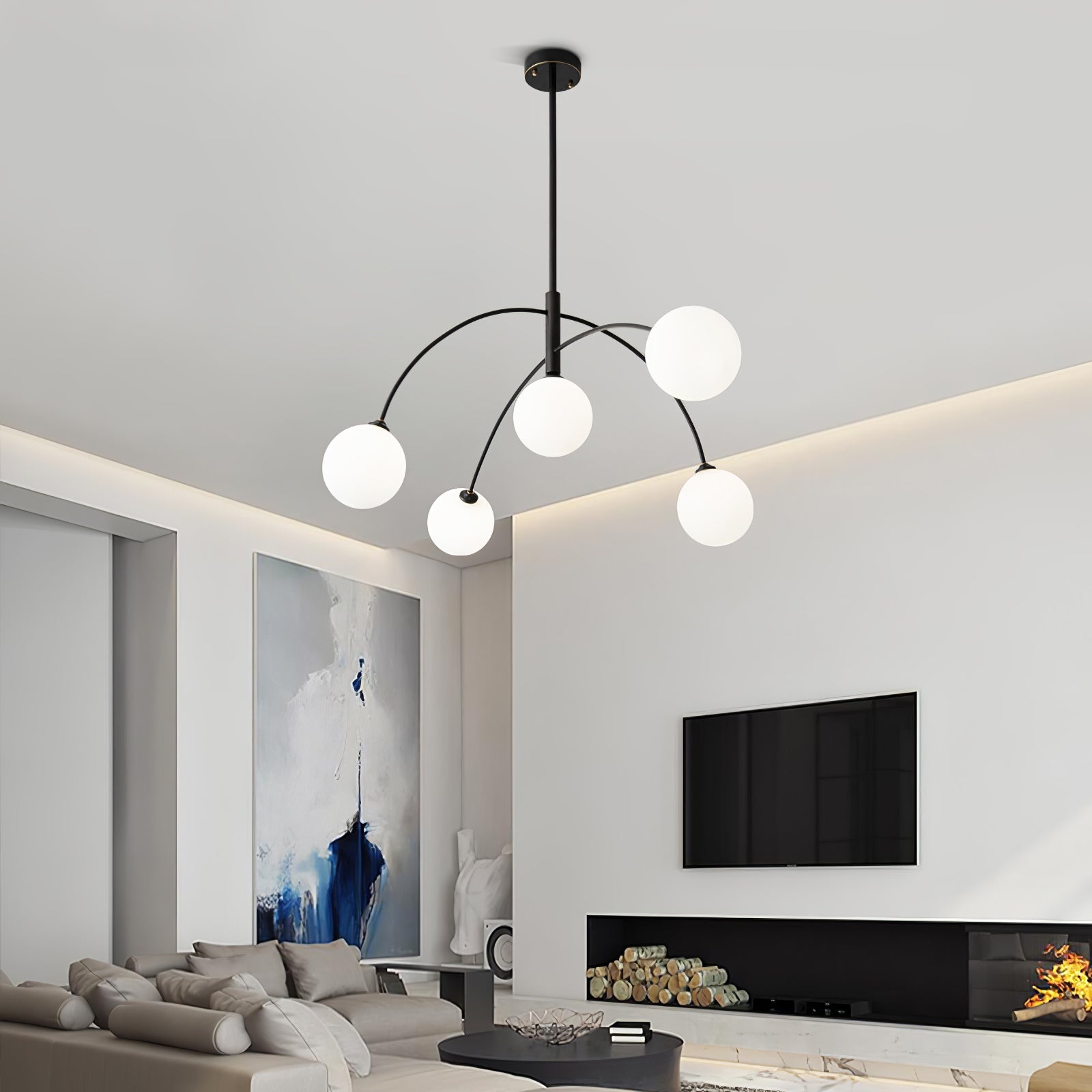 Valentina Arc Chandelier - Blowlighting