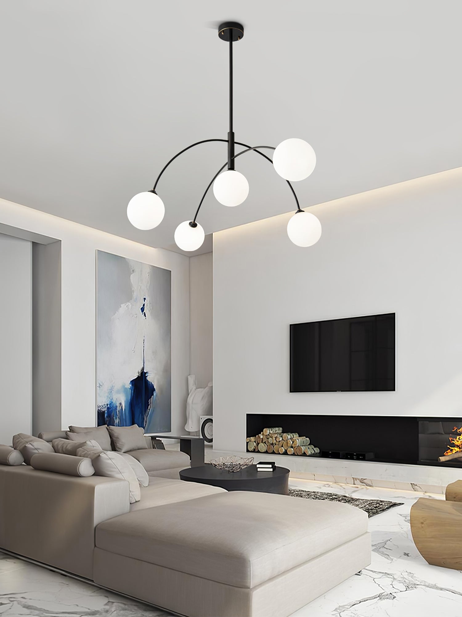 Valentina Arc Chandelier - Blowlighting