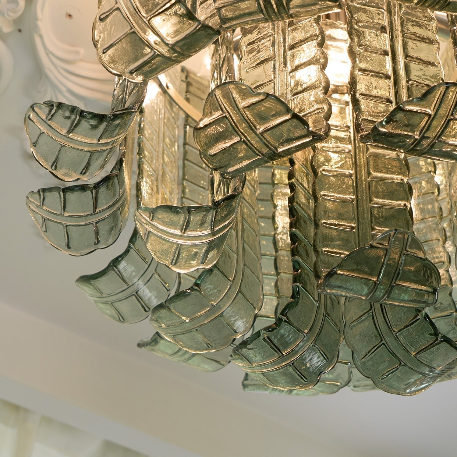 Aurora Ceiling Lamp Murano Glass Petal Vintage - Blowlighting
