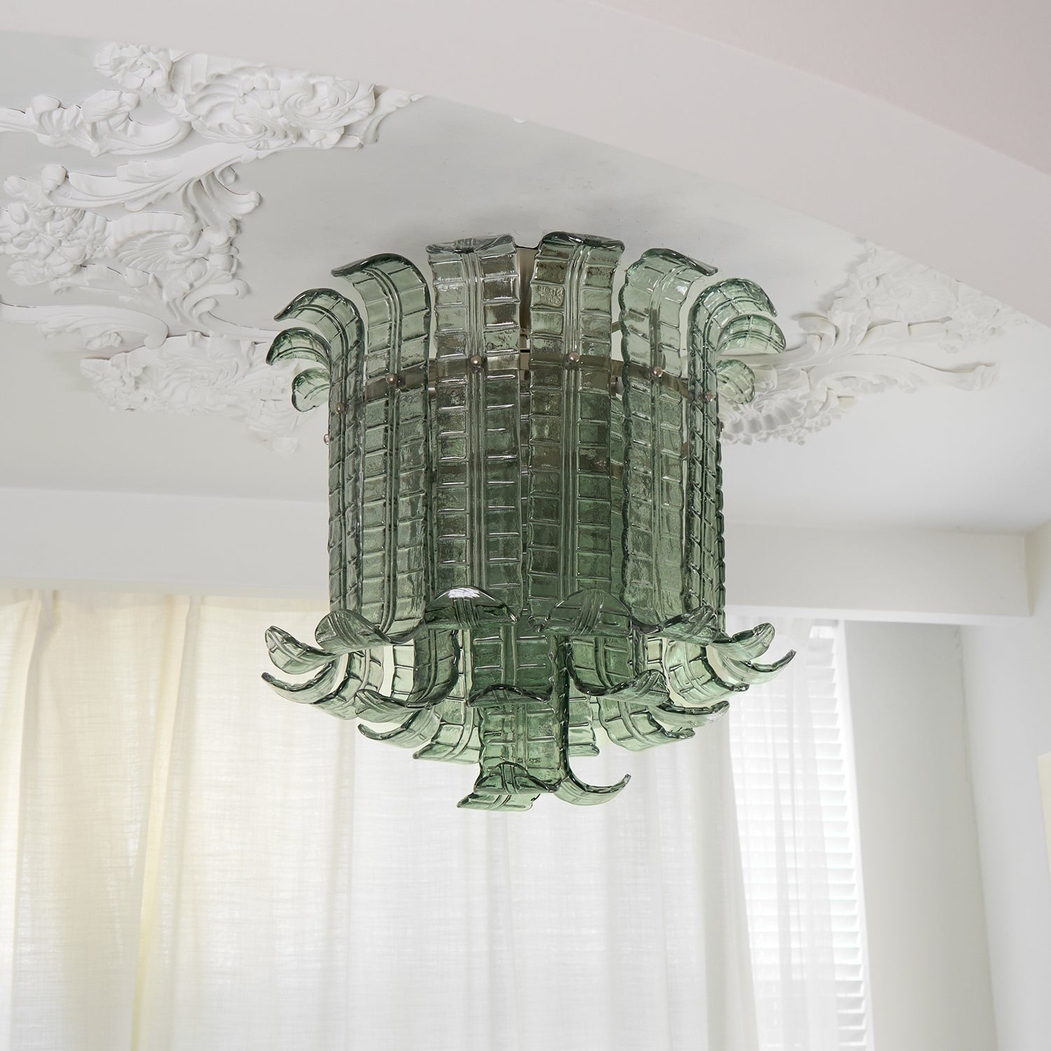 Aurora Ceiling Lamp Murano Glass Petal Vintage - Blowlighting