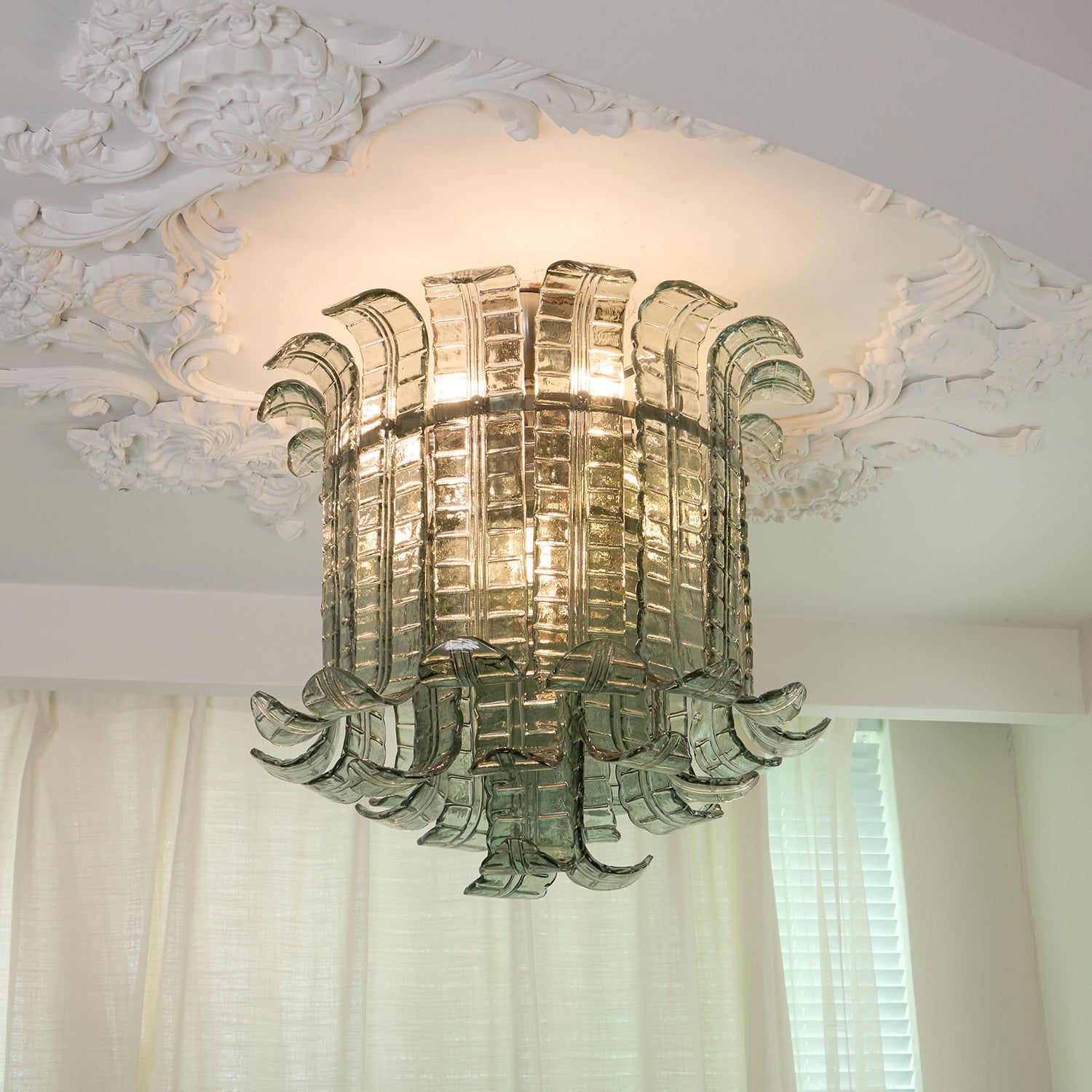 Aurora Ceiling Lamp Murano Glass Petal Vintage - Blowlighting