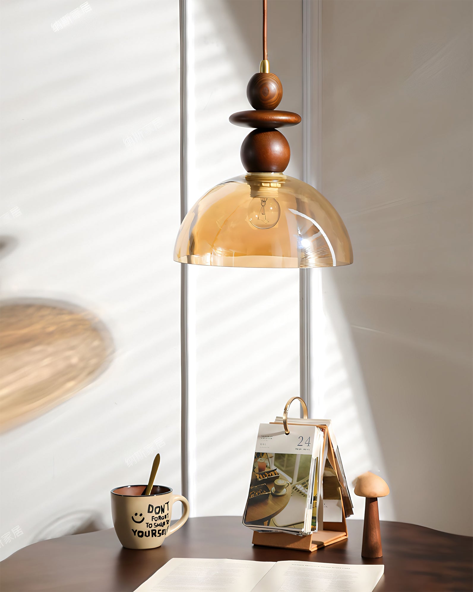 Valeska Wabi-Sabi Glass Pendant Light