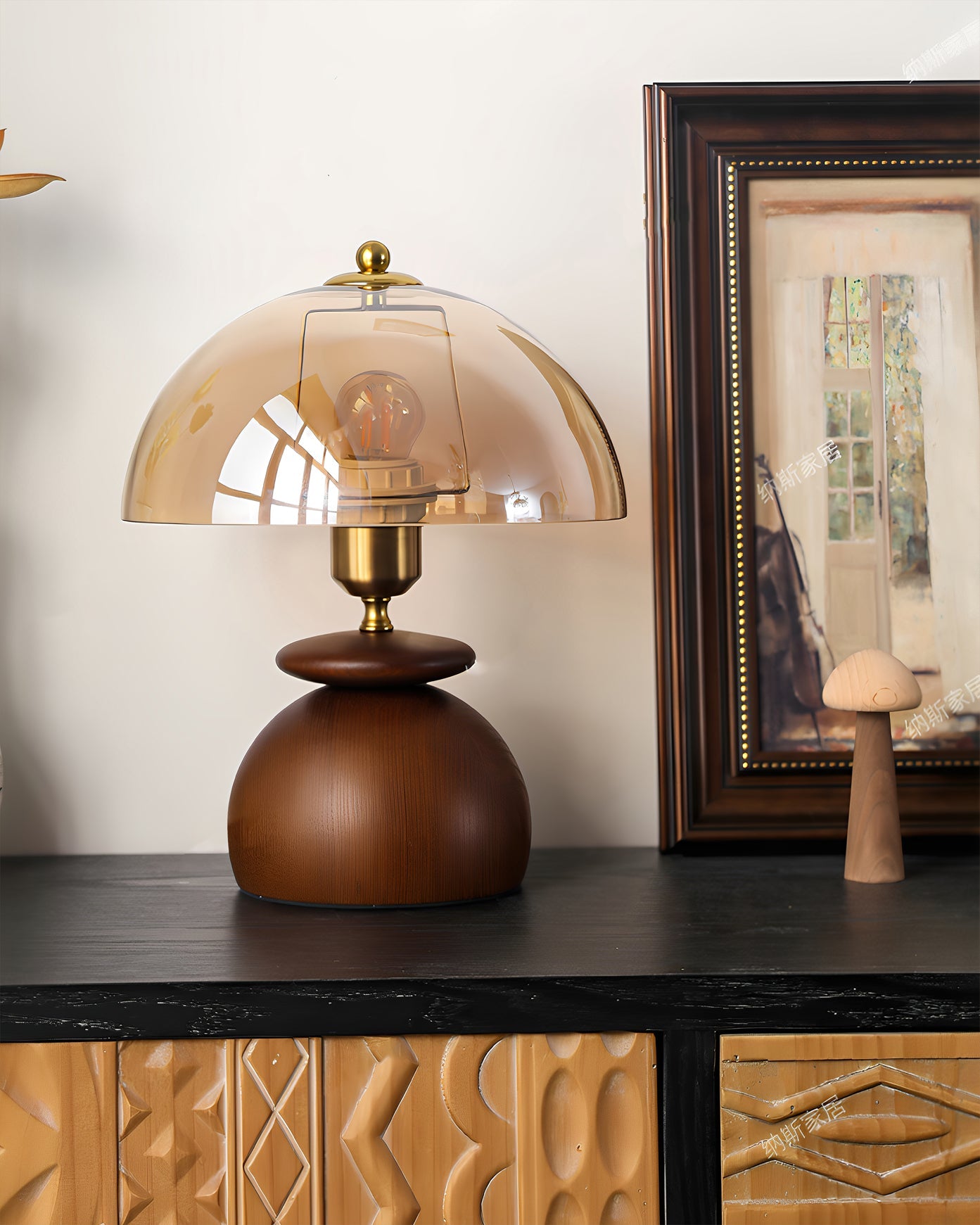 Valeska Wabi-Sabi Glass Table Light