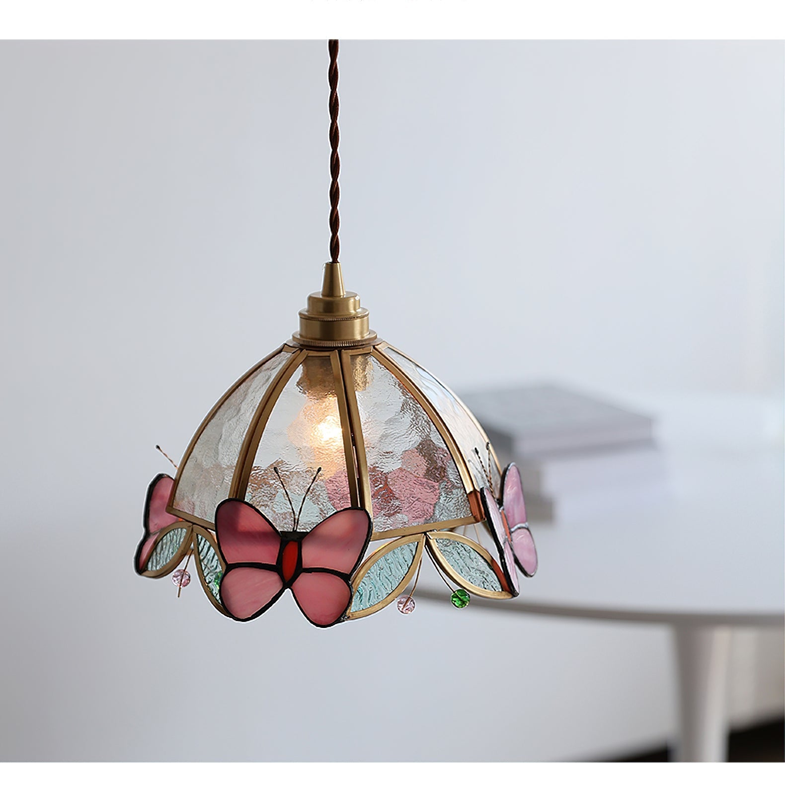 Valinte Bohemian Glass Pendant Light