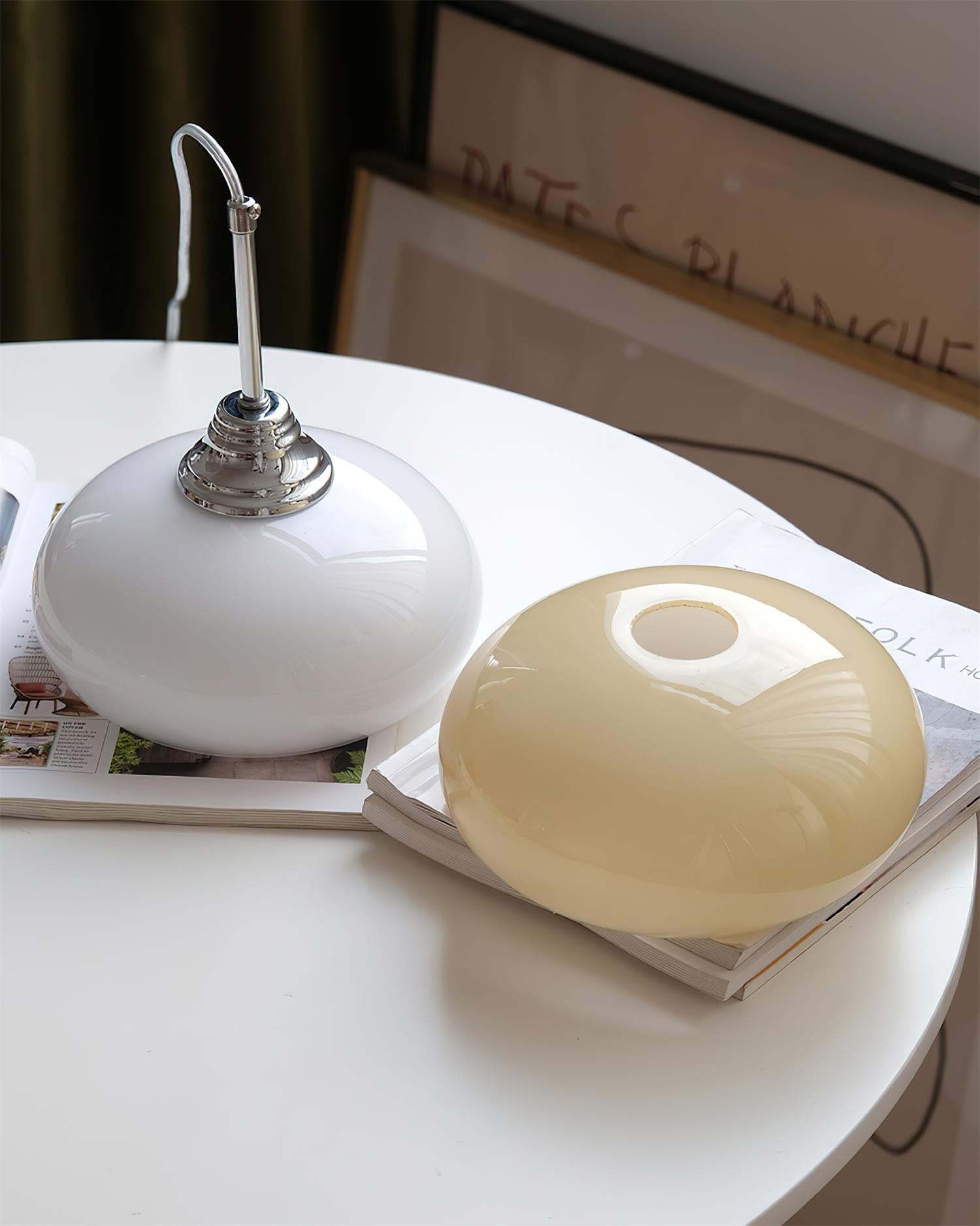 Vanilla Minimalist Glass Pendant Light