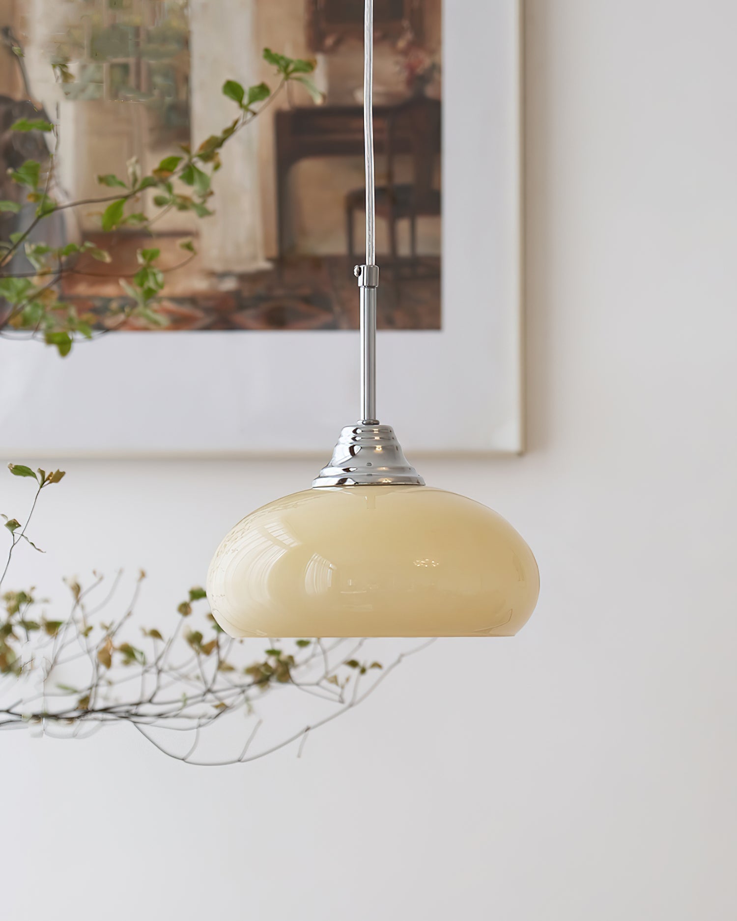 Vanilla Minimalist Glass Pendant Light