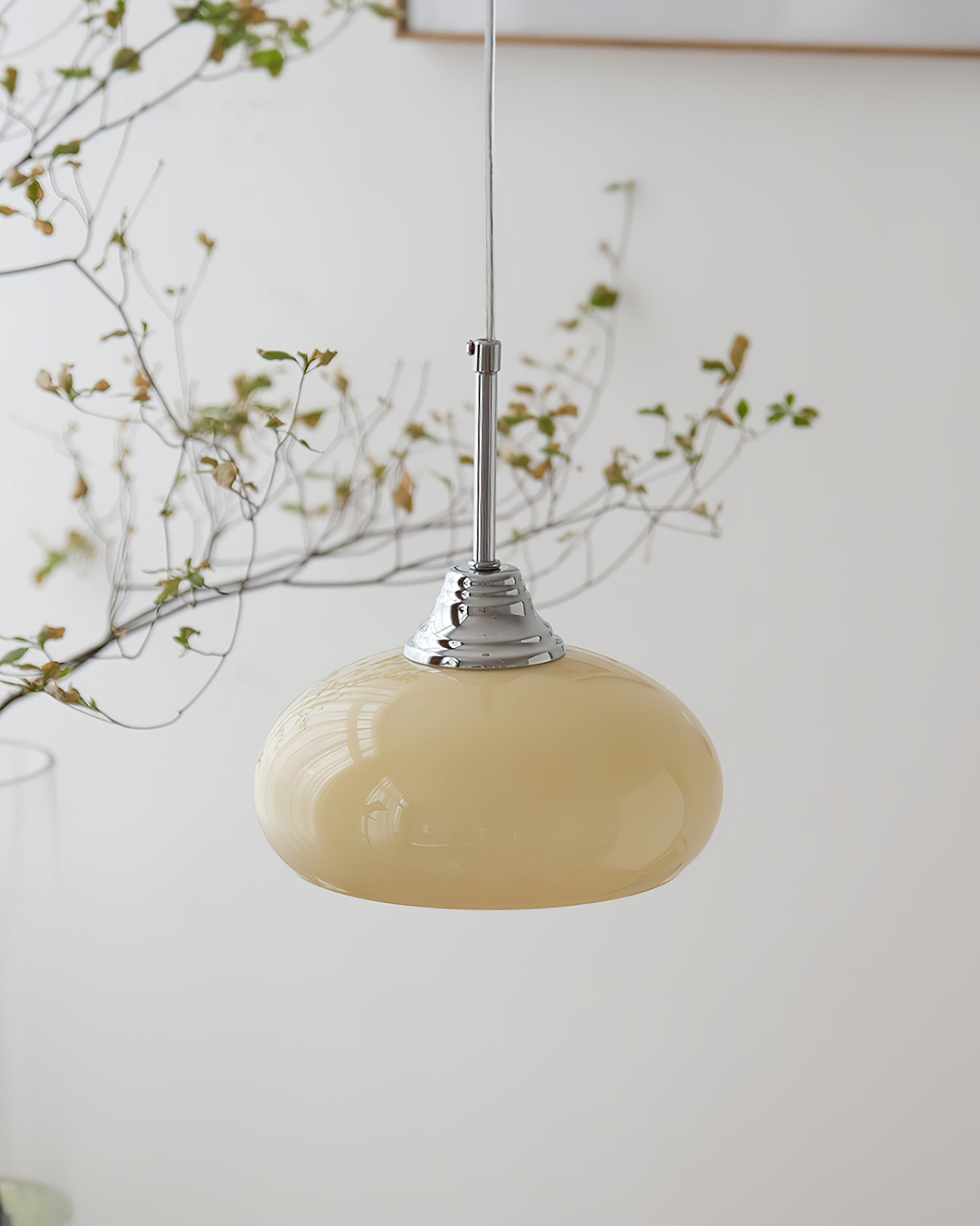 Vanilla Minimalist Glass Pendant Light