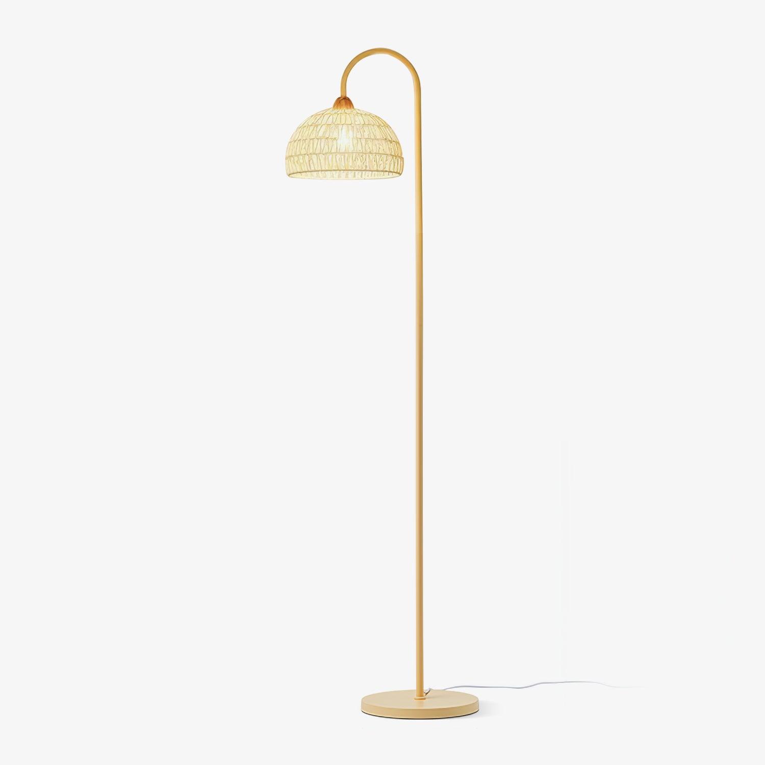 Rattan Arch Floor Lamp - Blowlighting