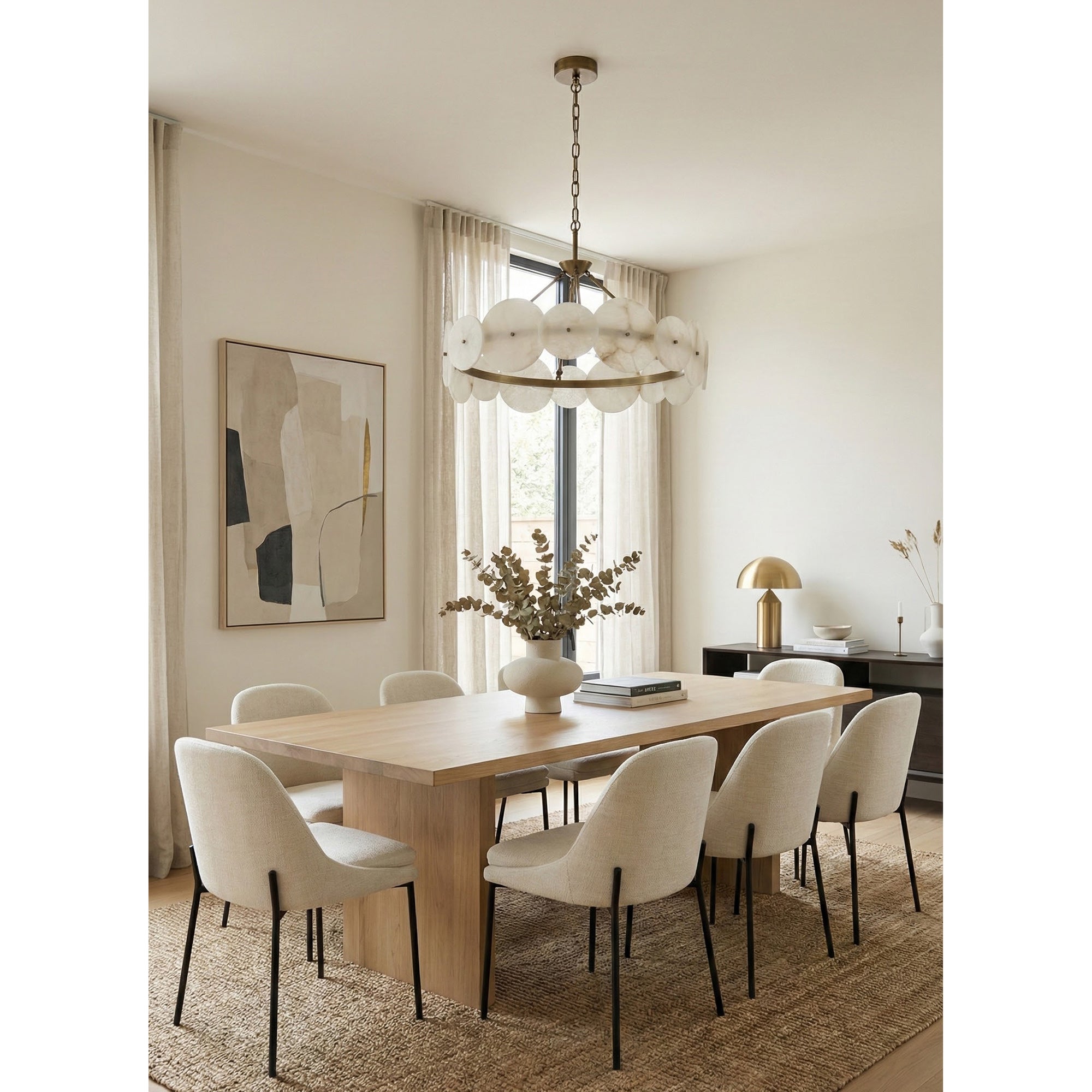 Varaluz Modern Alabaster Chandelier