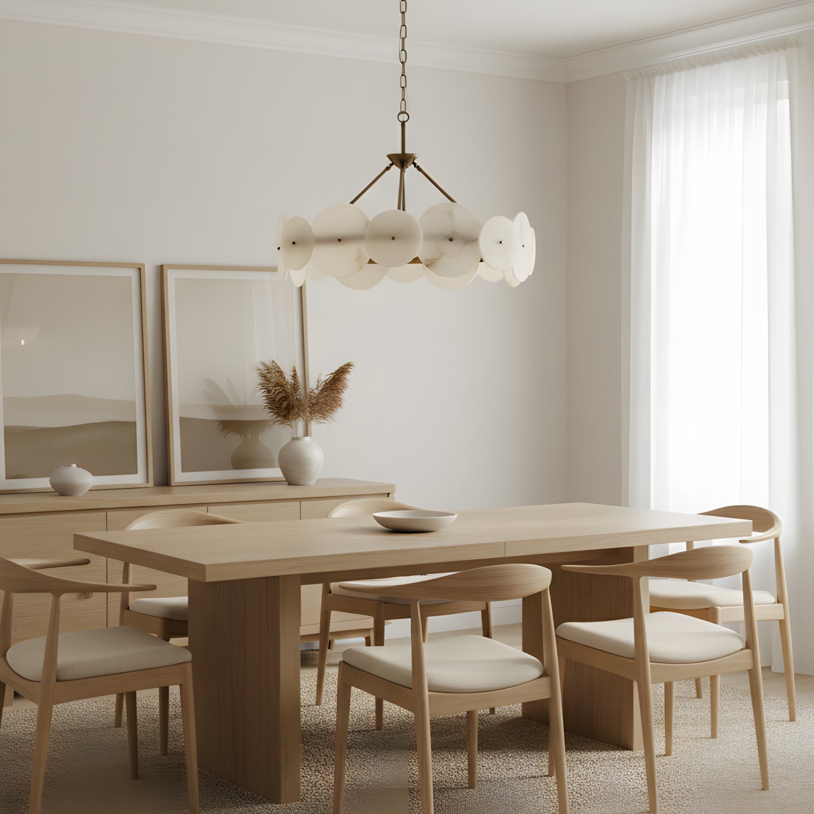 Varaluz Modern Alabaster Chandelier