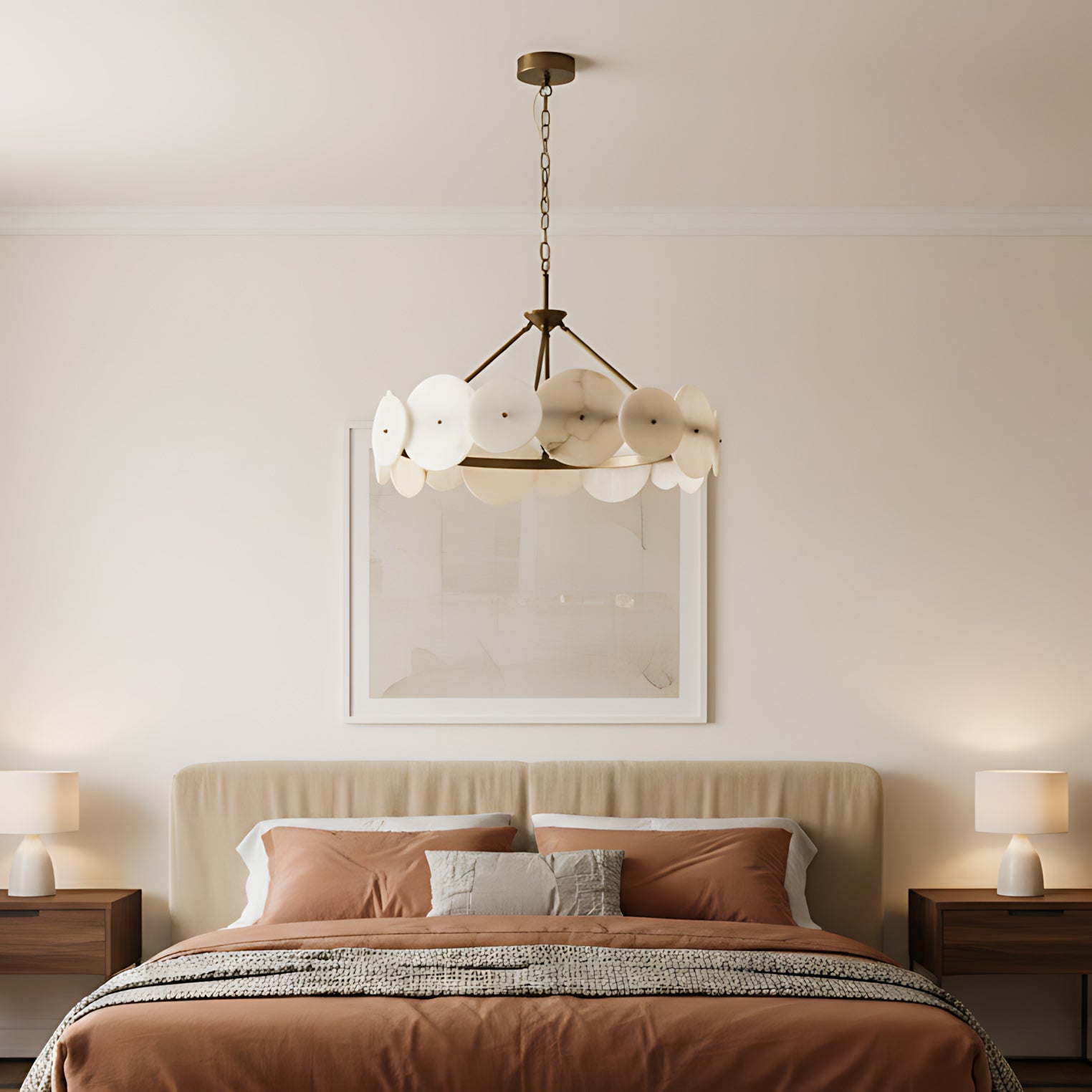 Varaluz Modern Alabaster Chandelier