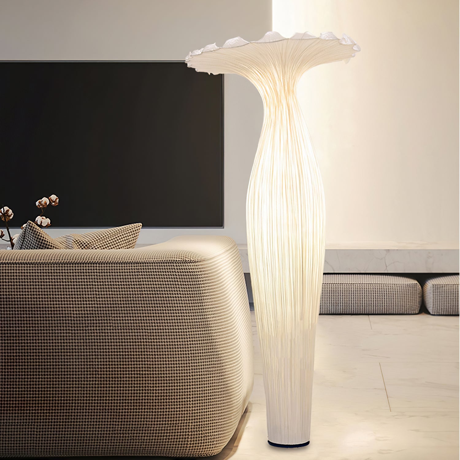 Vase Fabric Floor Lamp - Blowlighting
