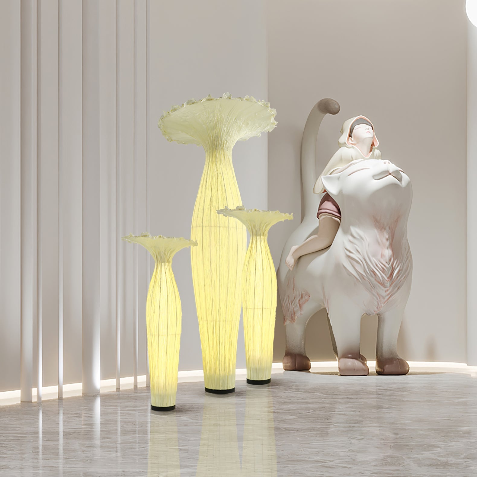 Vase Fabric Floor Lamp - Blowlighting