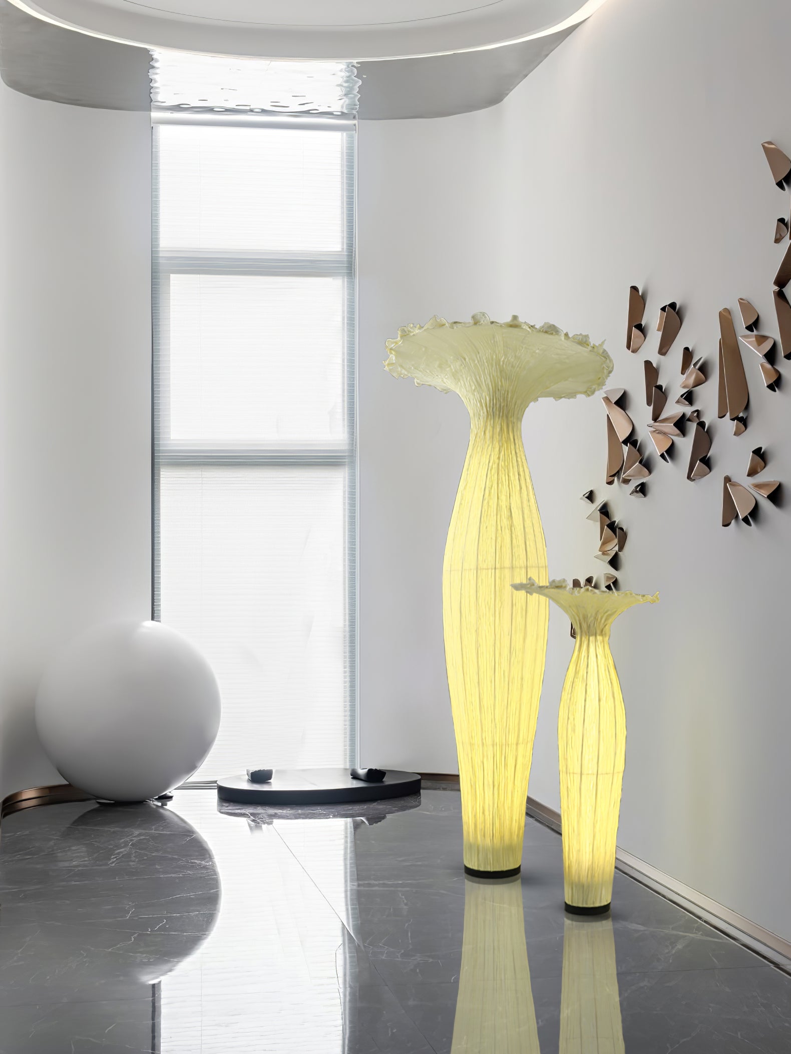 Vase Fabric Floor Lamp - Blowlighting