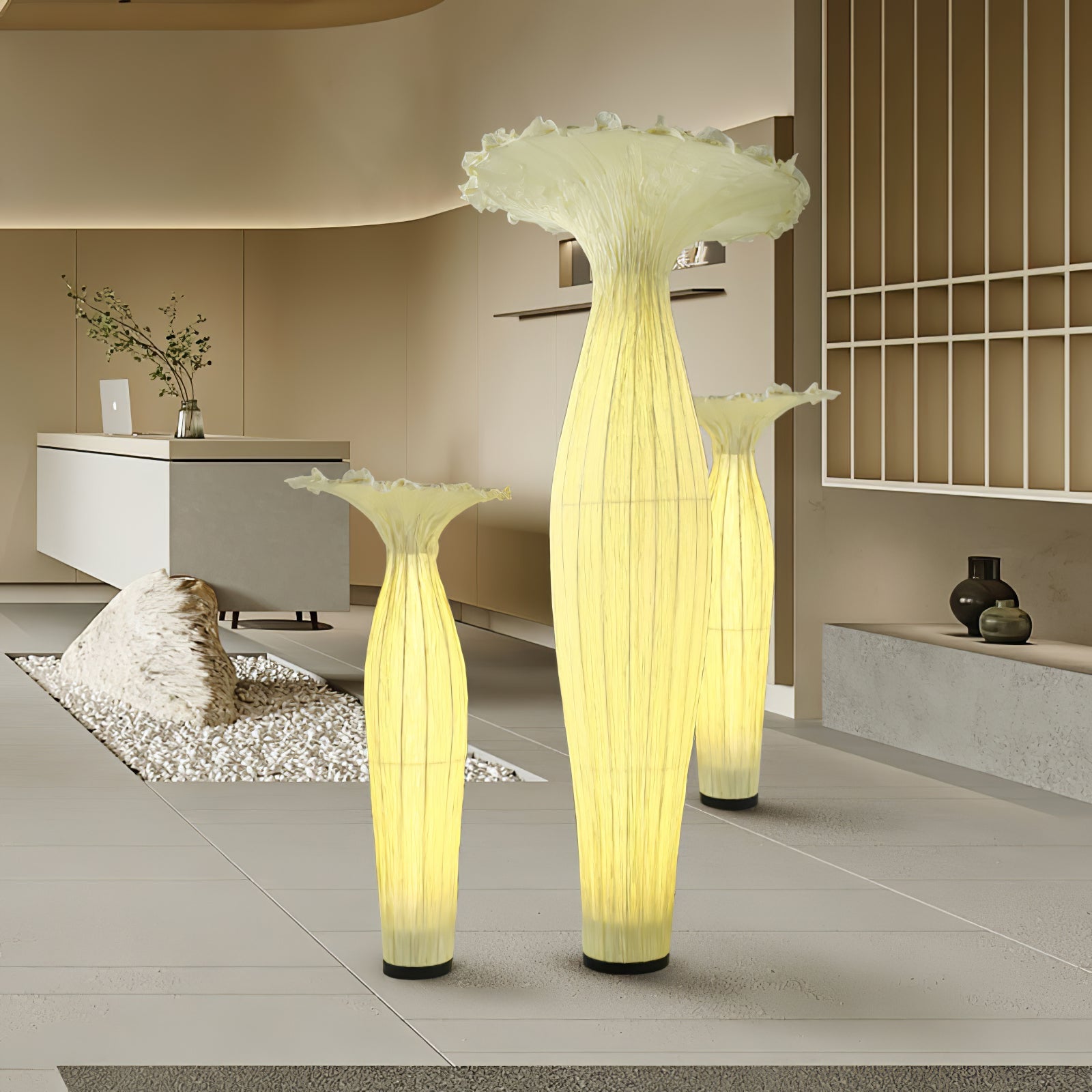 Vase Fabric Floor Lamp - Blowlighting