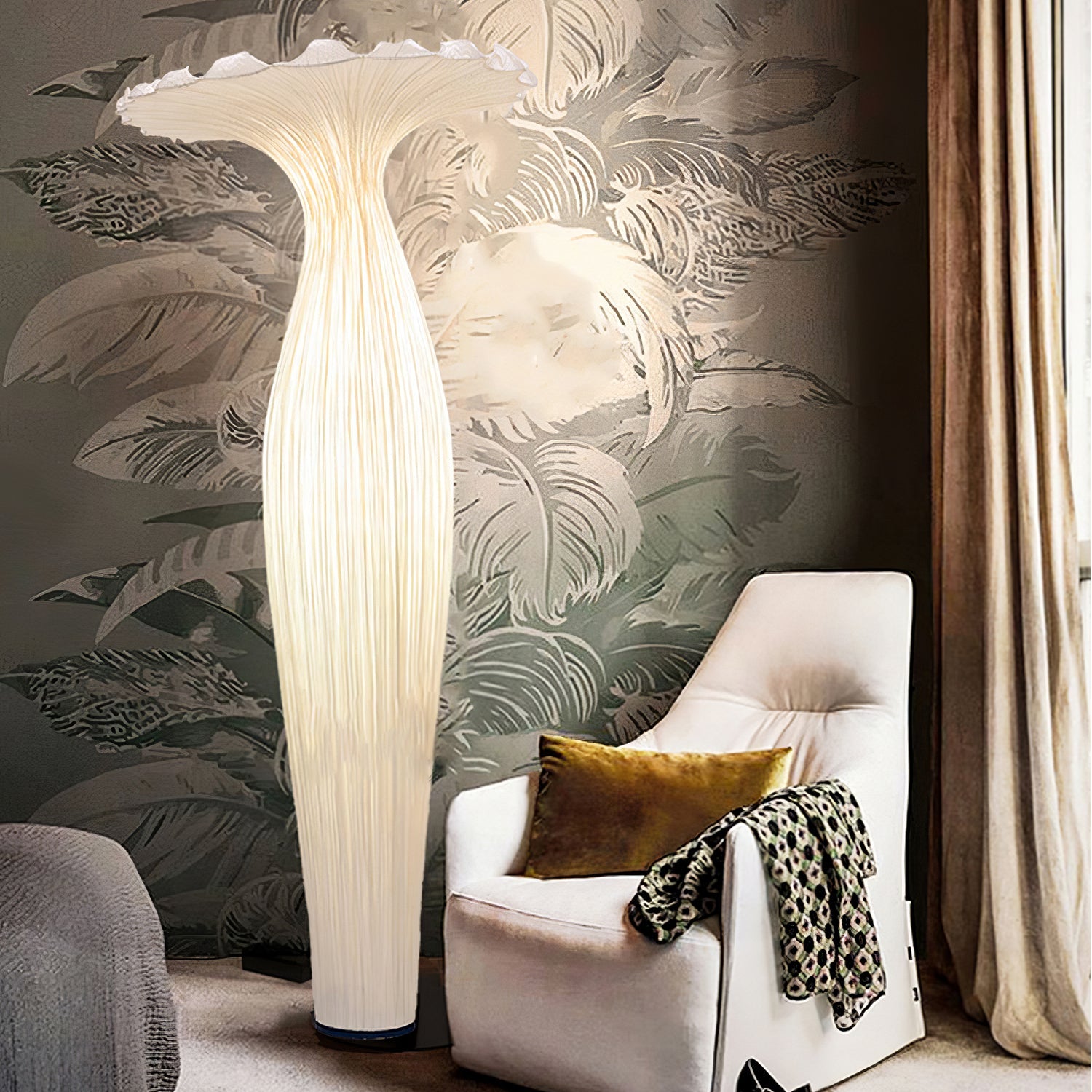 Vase Fabric Floor Lamp - Blowlighting