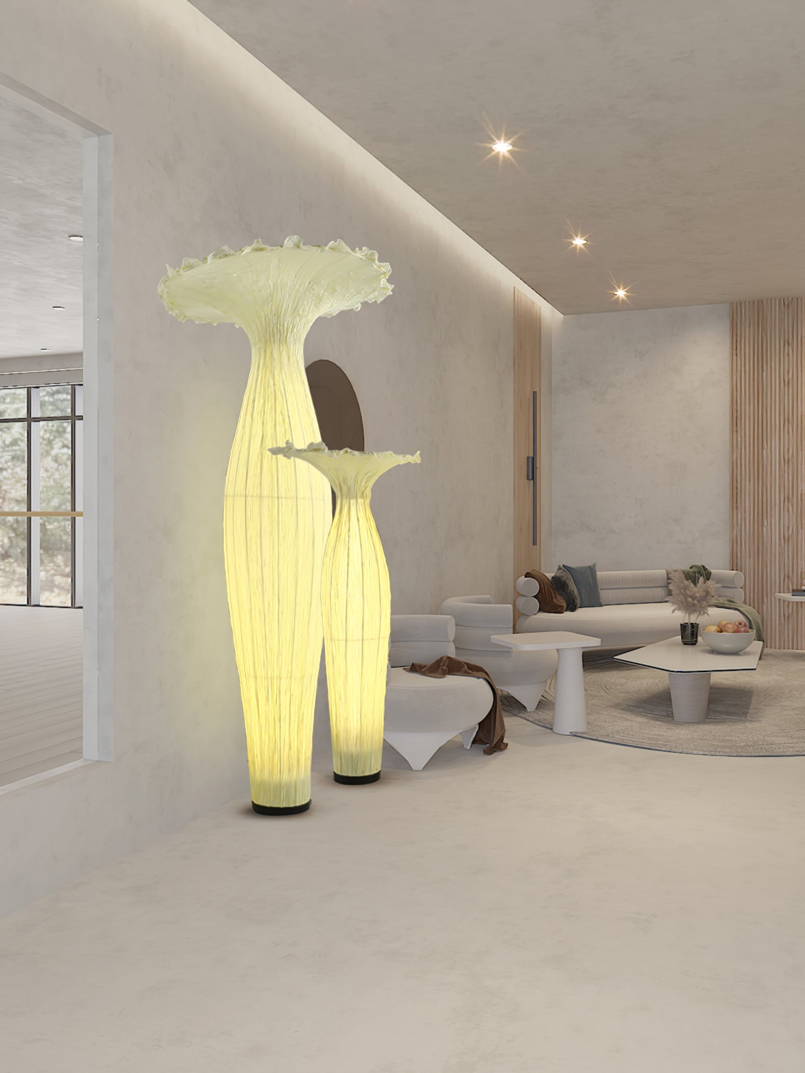 Vase Fabric Floor Lamp - Blowlighting