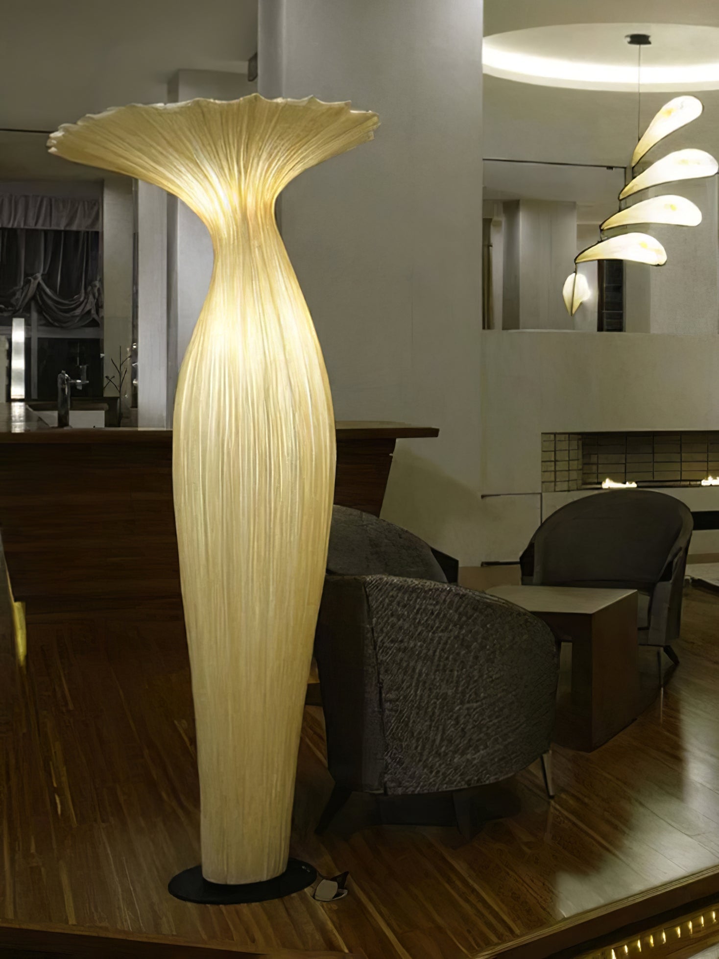 Vase Fabric Floor Lamp - Blowlighting