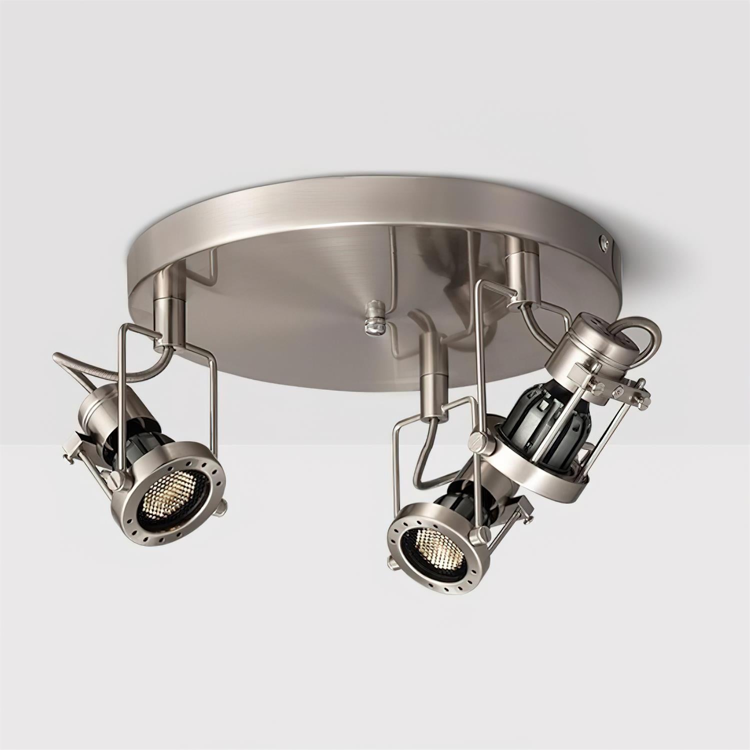 Vector Industrial Metal Orbit Track Lighting