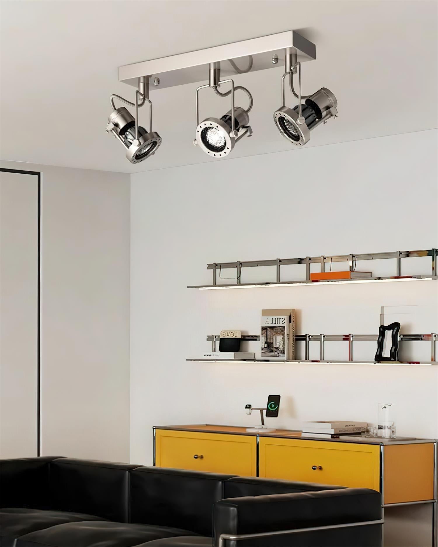 Vector Industrial Metal Orbit Track Lighting