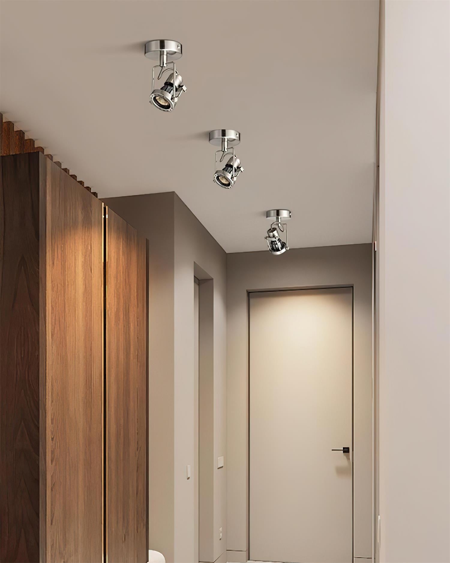 Vector Industrial Metal Orbit Track Lighting