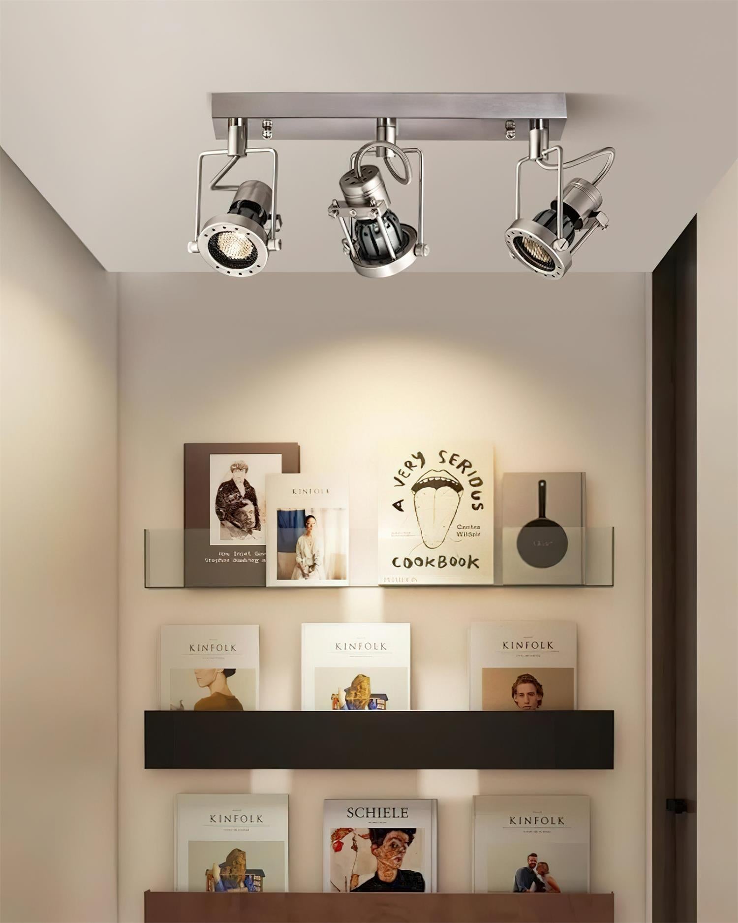 Vector Industrial Metal Orbit Track Lighting