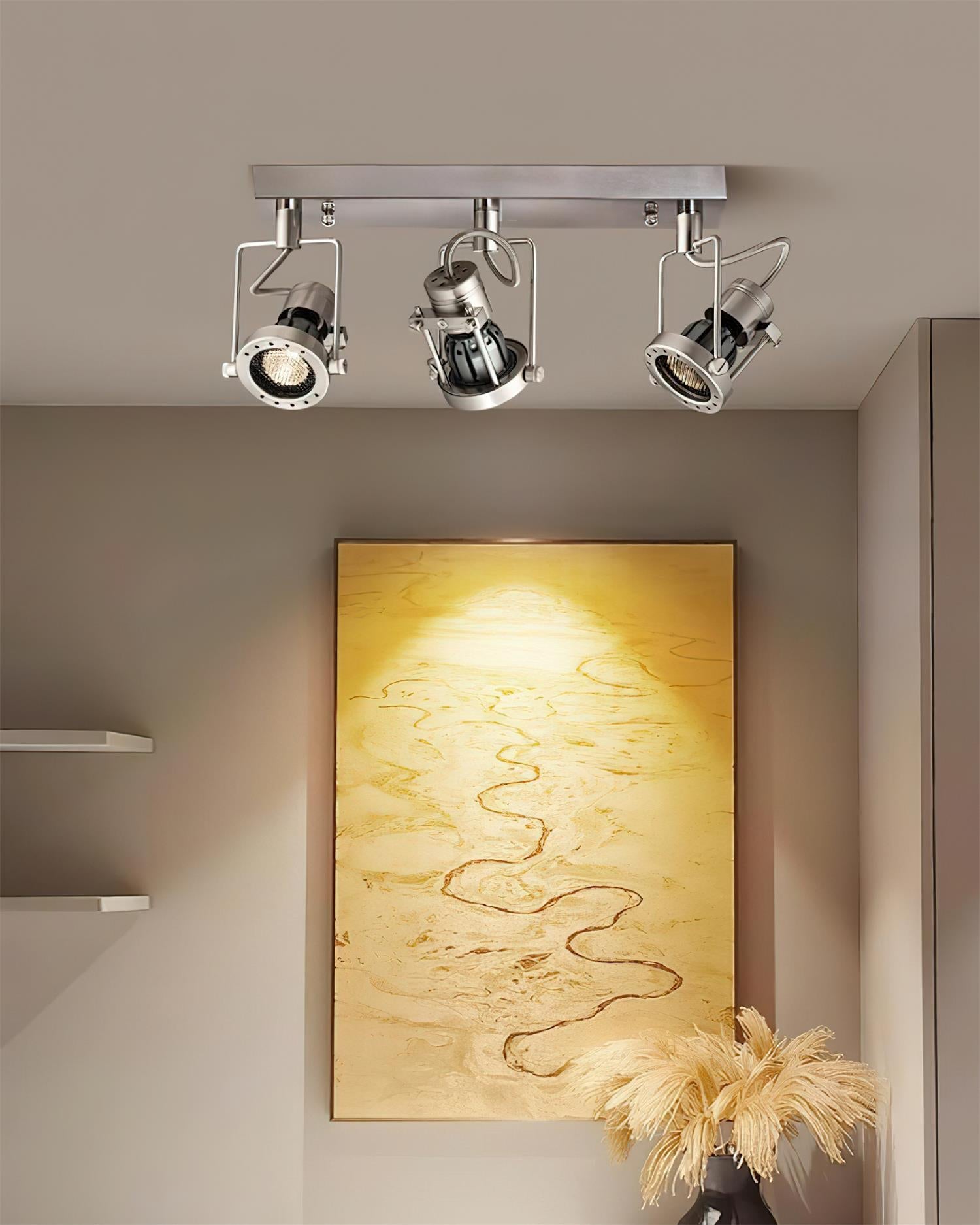 Vector Industrial Metal Orbit Track Lighting