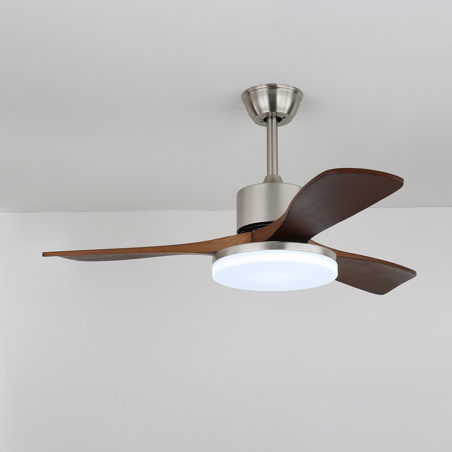 Selora Brass Wood Ceiling Fan Light - Blowlighting
