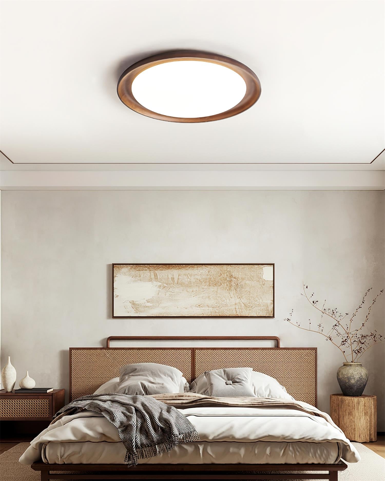 Velin Wood Edge Ceiling Lamp