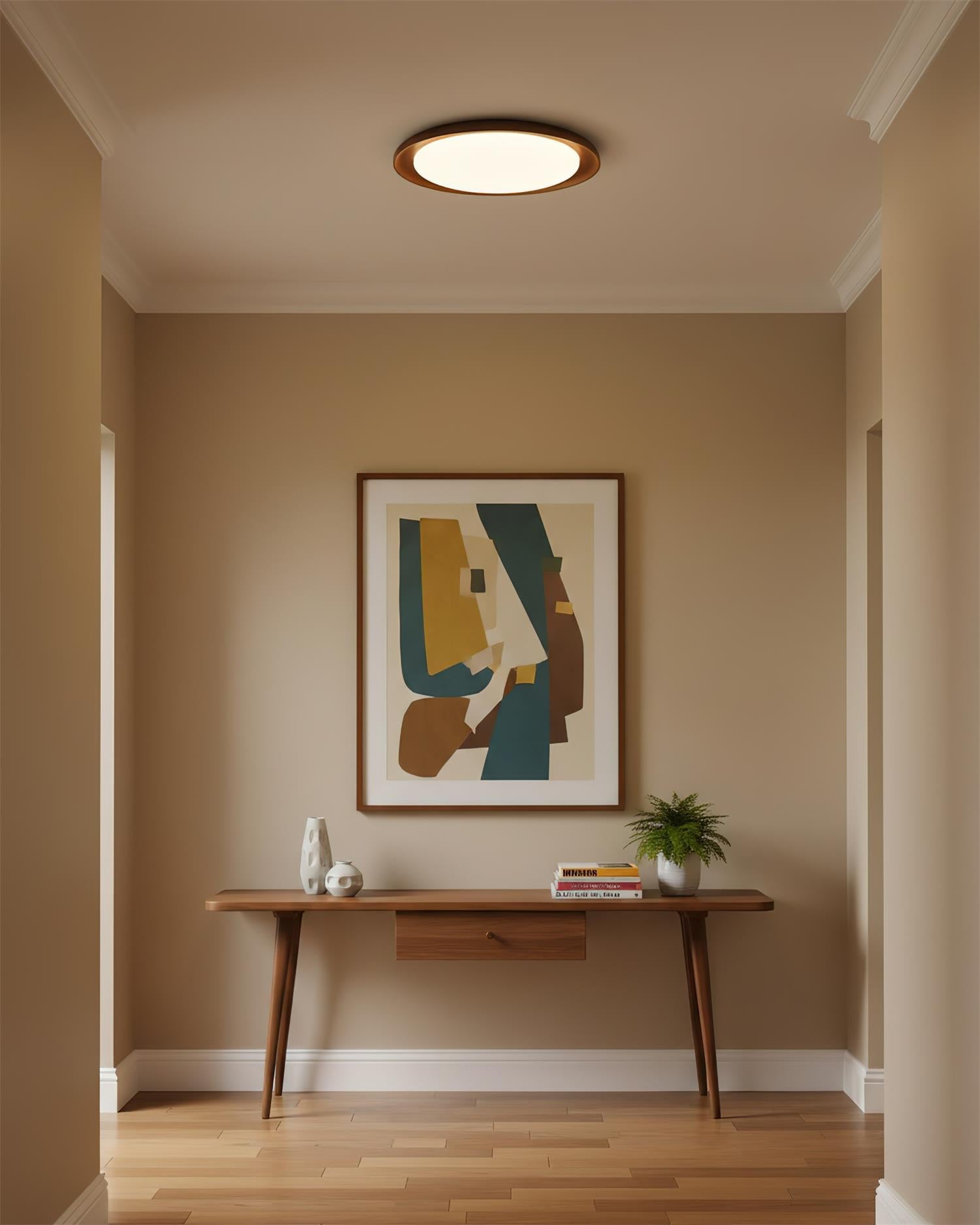 Velin Wood Edge Ceiling Lamp