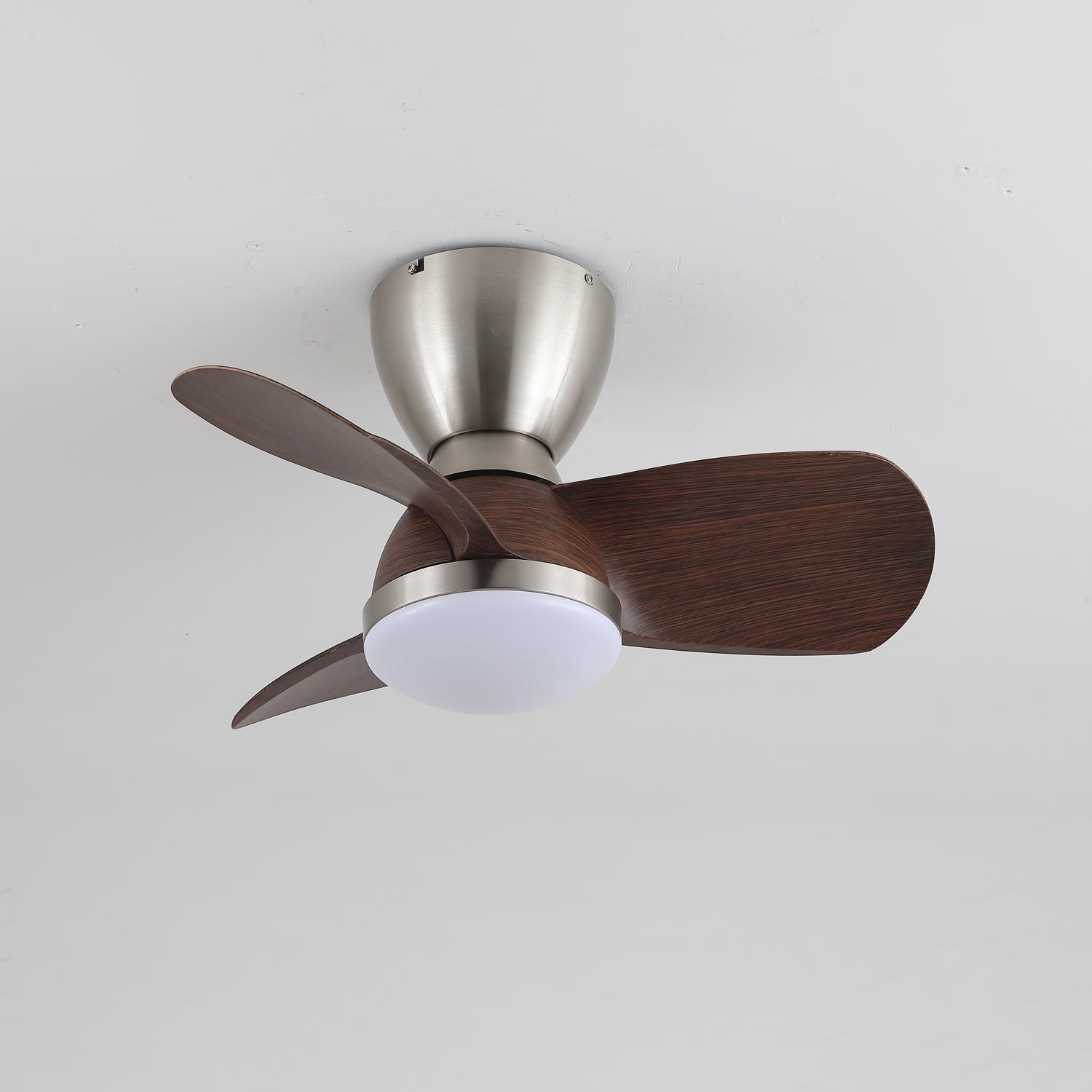 Elora Minimalist Brass Wood Ceiling Fan Light - Blowlighting