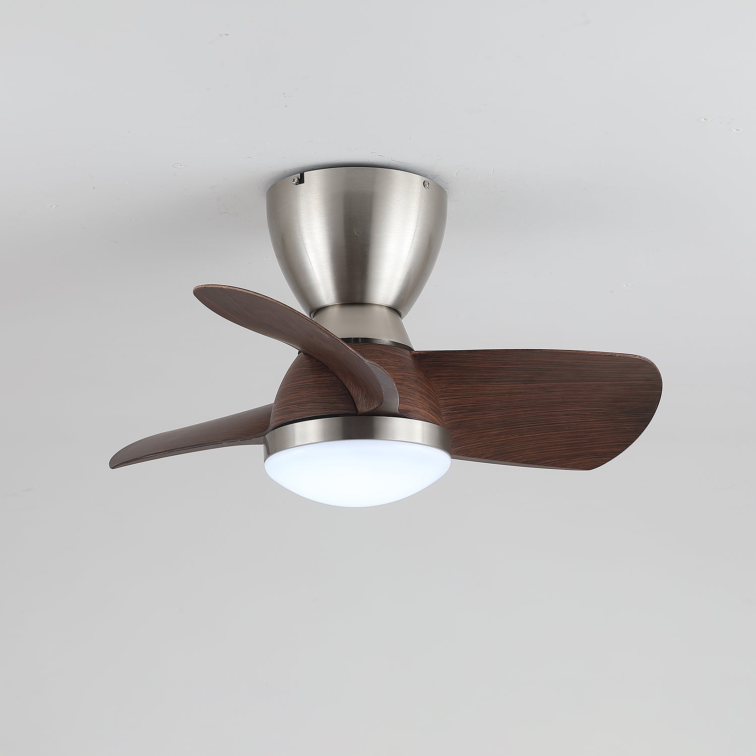 Elora Minimalist Brass Wood Ceiling Fan Light - Blowlighting