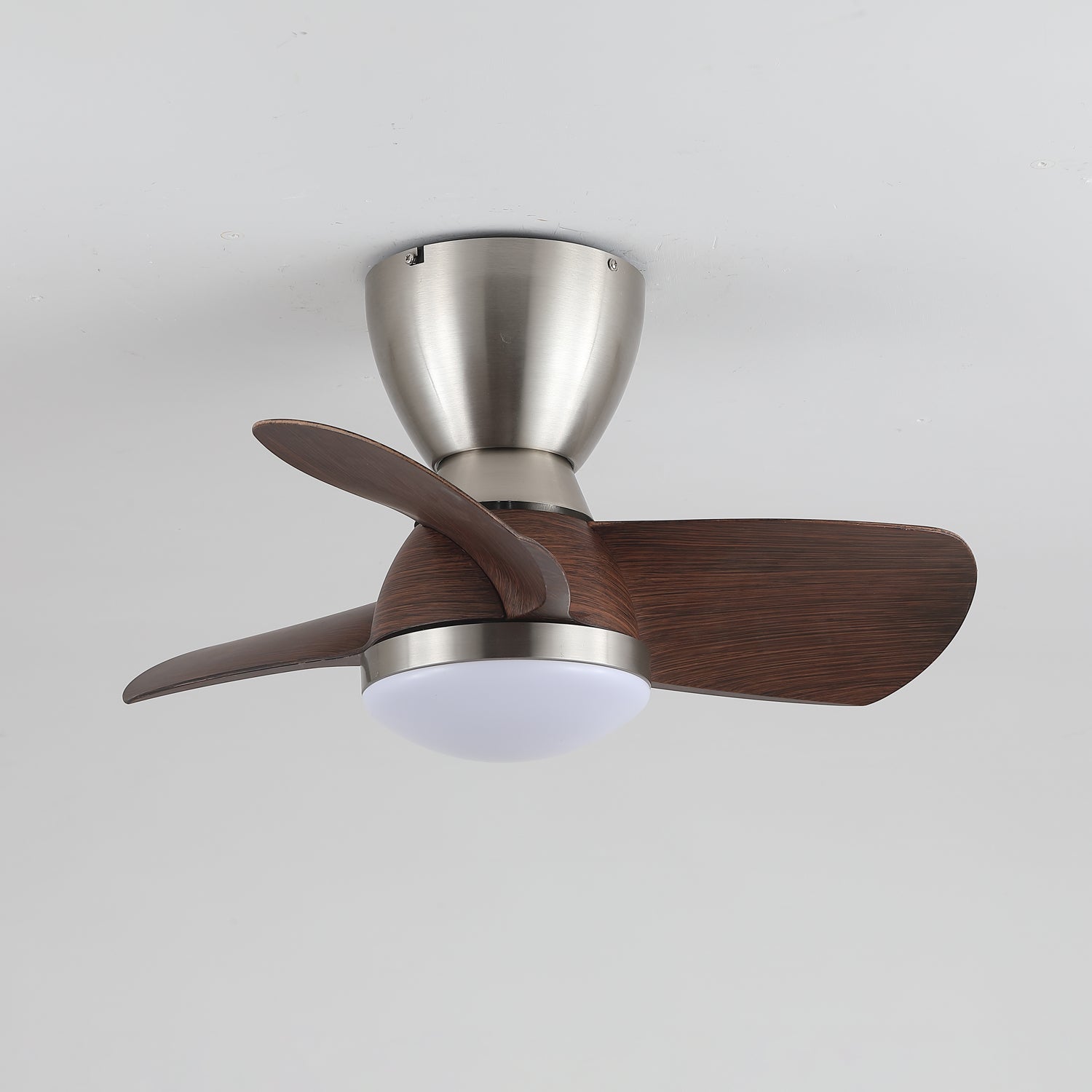 Elora Minimalist Brass Wood Ceiling Fan Light - Blowlighting